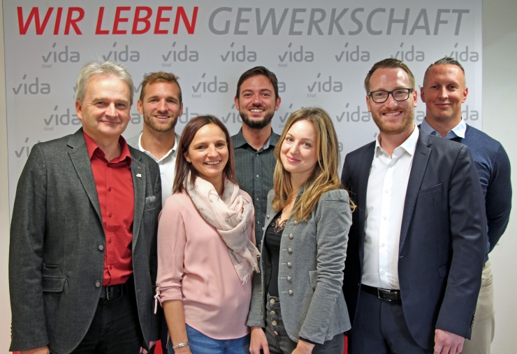 Das Team der vida-Landesorganisation Tirol