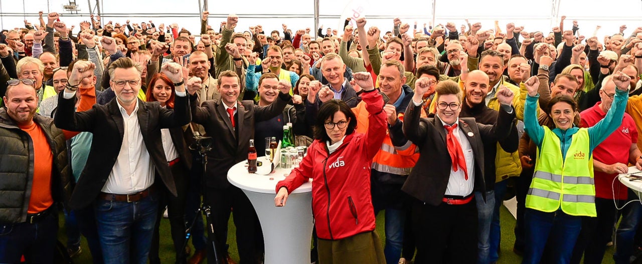 Group of trade union members