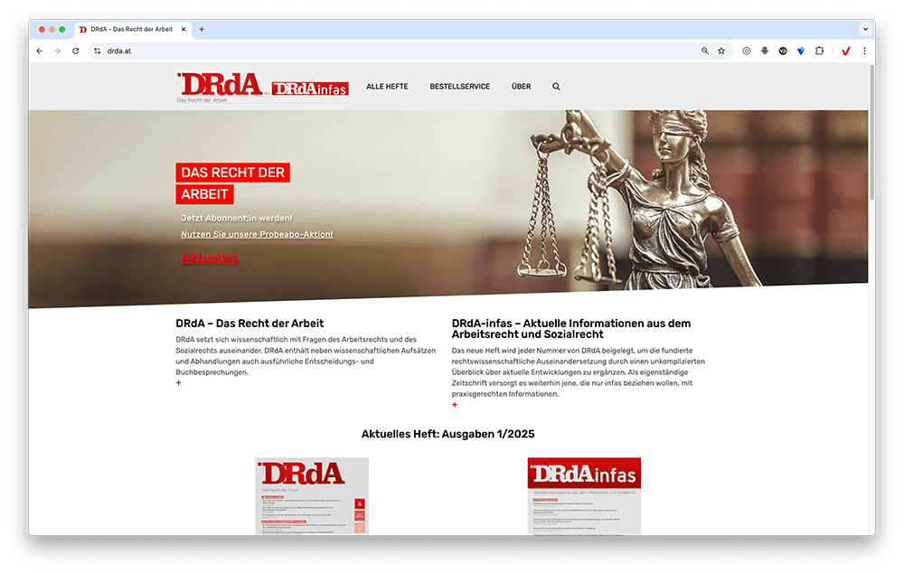 Screenshot von https://www.drda.at