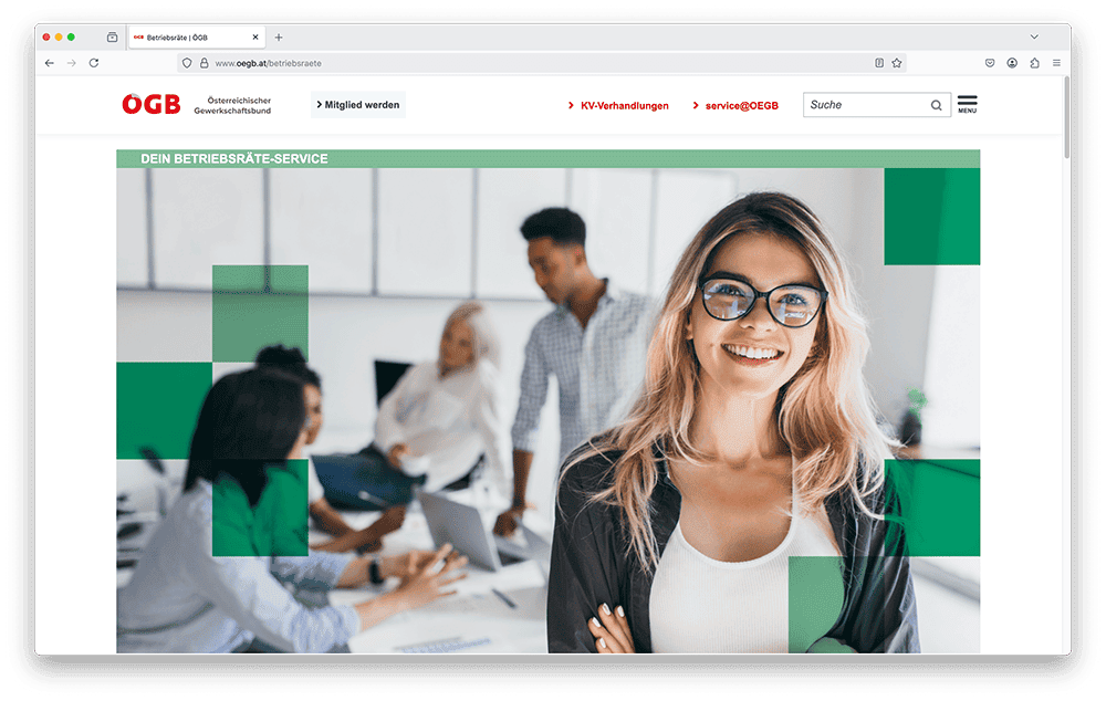 Screenshot of www.betriebsraete.at