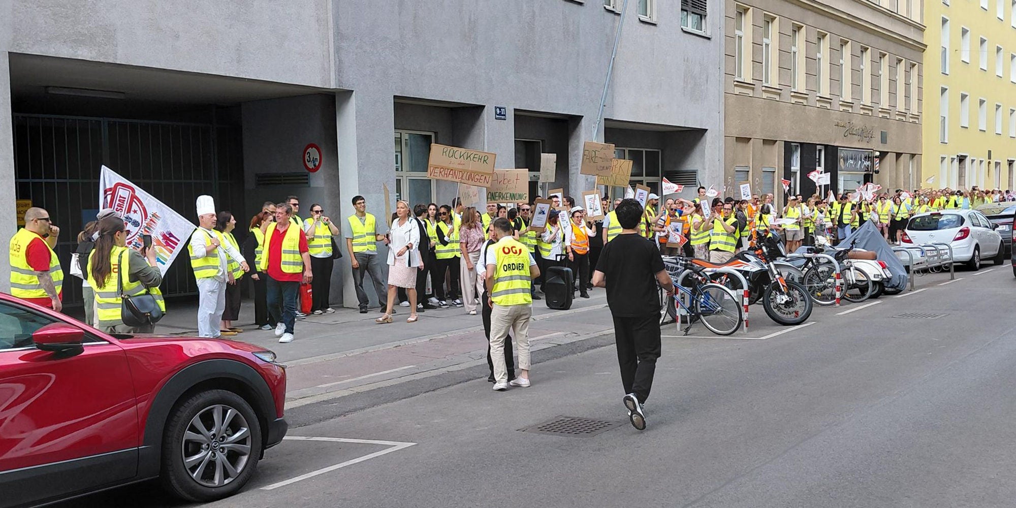 vida Protestaktion Tourismus Wien