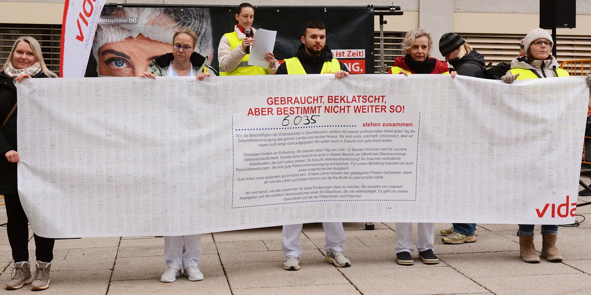 Ordensspitäler Oberösterreich Unterschriftenaktion