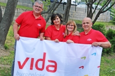 Das Team der vida-Landesorganisation Burgenland